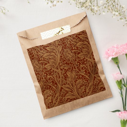 William Morris Arcadia bloementuin klassieker Bedankzakje (Gezegeld)