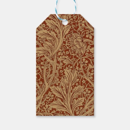 William Morris Arcadia bloementuin klassieker Cadeaulabel (Voorkant)