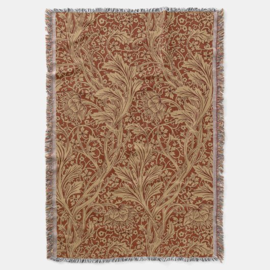 William Morris Arcadia bloementuin klassieker Deken (Voorkant Verticaal)