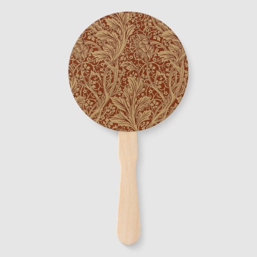 William Morris Arcadia bloementuin klassieker Handwaaier (Voorkant)