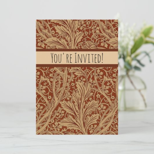 William Morris Arcadia bloementuin klassieker Kaart (Staand voorkant)