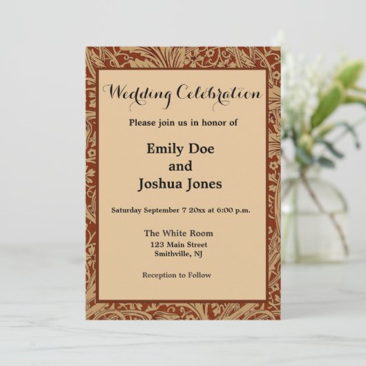 William Morris Arcadia bloementuin klassieker Kaart (Staand voorkant)