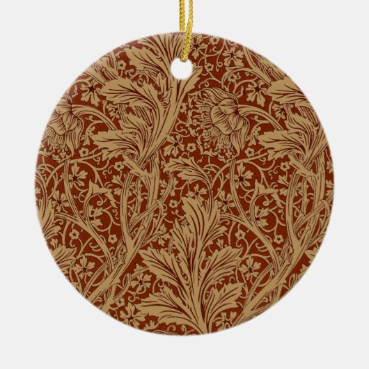 William Morris Arcadia bloementuin klassieker Keramisch Ornament (Voorkant)