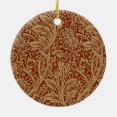 William Morris Arcadia bloementuin klassieker Keramisch Ornament (Achterkant)