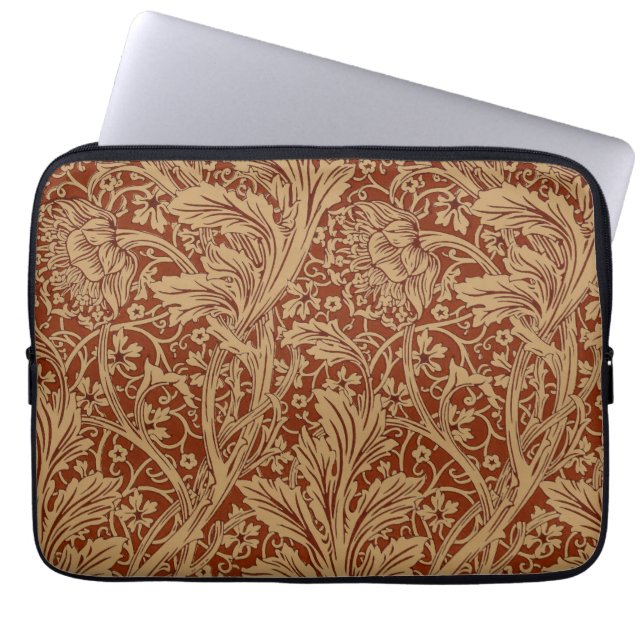 William Morris Arcadia bloementuin klassieker Laptop Sleeve (Voorkant)