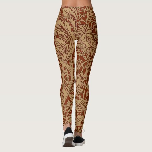 William Morris Arcadia bloementuin klassieker Leggings (Achterkant)