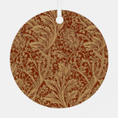 William Morris Arcadia bloementuin klassieker Metalen Ornament (Achterkant)