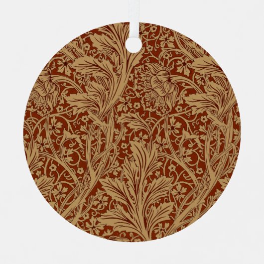 William Morris Arcadia bloementuin klassieker Metalen Ornament (Voorkant)