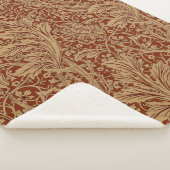 William Morris Arcadia bloementuin klassieker Sherpa Deken (3/4)