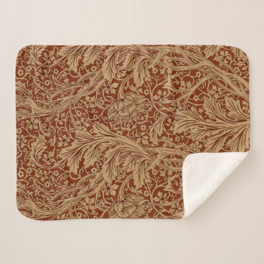 William Morris Arcadia bloementuin klassieker Sherpa Deken (Voorkant (horizontaal))