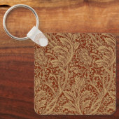William Morris Arcadia bloementuin klassieker Sleutelhanger (Voorkant)