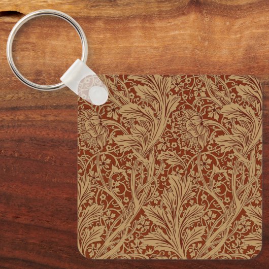 William Morris Arcadia bloementuin klassieker Sleutelhanger (Voorkant)
