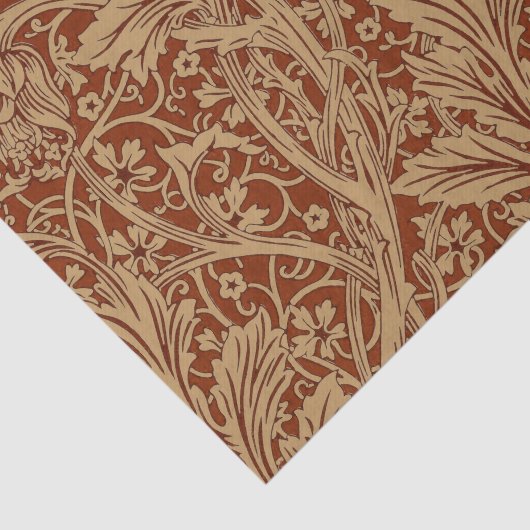 William Morris Arcadia bloementuin klassieker Tissuepapier (Detail)