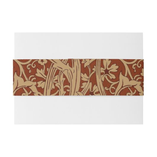 William Morris Arcadia bloementuin klassieker Uitnodigingen Wikkel (Achterkant Voorbeeld)