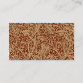 William Morris Arcadia bloementuin klassieker Visitekaartje (Achterkant)