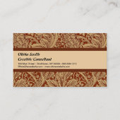 William Morris Arcadia bloementuin klassieker Visitekaartje (Voorkant)