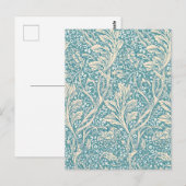 William Morris Arcadia Floral Pattern Briefkaart (Voorkant / Achterkant)