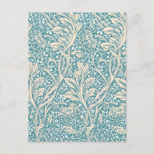 William Morris Arcadia Floral Pattern Briefkaart (Voorkant)