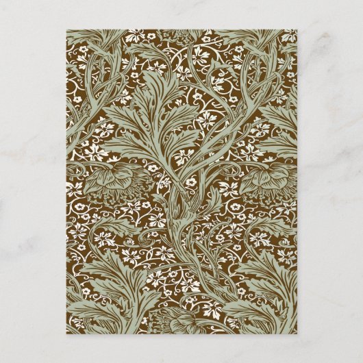 William Morris Arcadia Floral Pattern Classic Briefkaart (Voorkant)