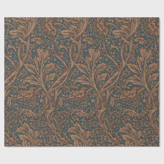 William Morris Arcadia Floral Pattern Classic Cadeaupapier (Vlak)