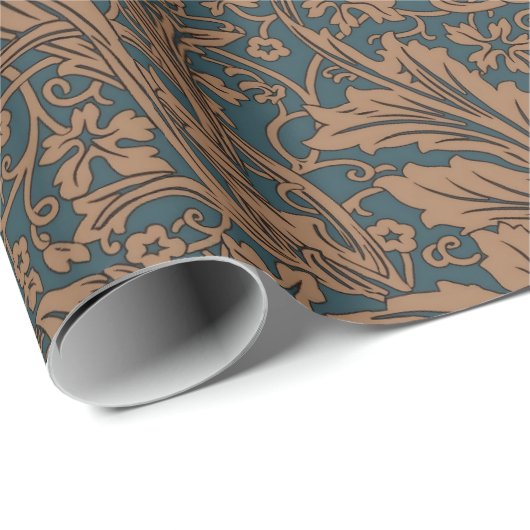 William Morris Arcadia Floral Pattern Classic Cadeaupapier (Rol Hoek)