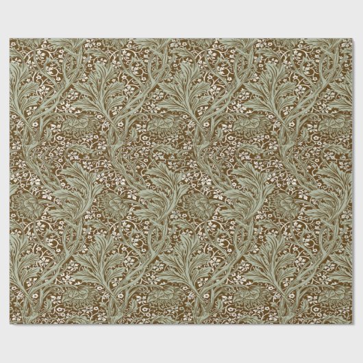William Morris Arcadia Floral Pattern Classic Cadeaupapier (Vlak)