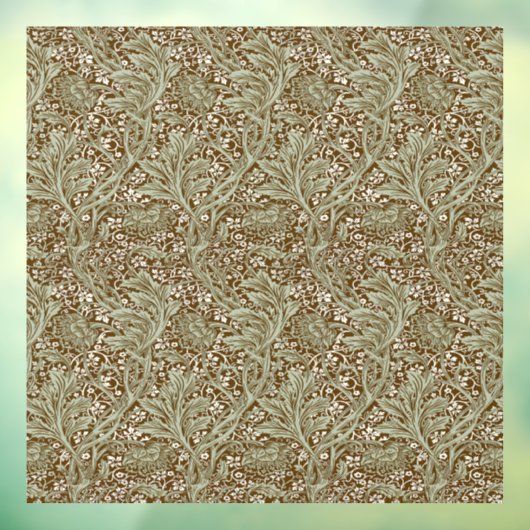 William Morris Arcadia Floral Pattern Classic Raamsticker (Vel 3)