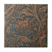 William Morris Arcadia Floral Pattern Classic Tegeltje (Voorkant)