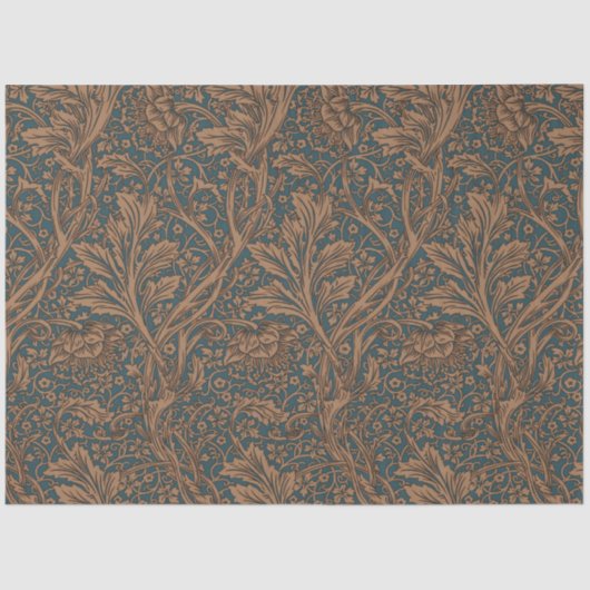 William Morris Arcadia Floral Pattern Classic Tissuepapier (Voorkant)
