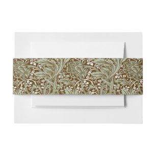 William Morris Arcadia Floral Pattern Classic Uitnodigingen Wikkel