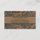 William Morris Arcadia Floral Pattern Classic Visitekaartje (Achterkant)