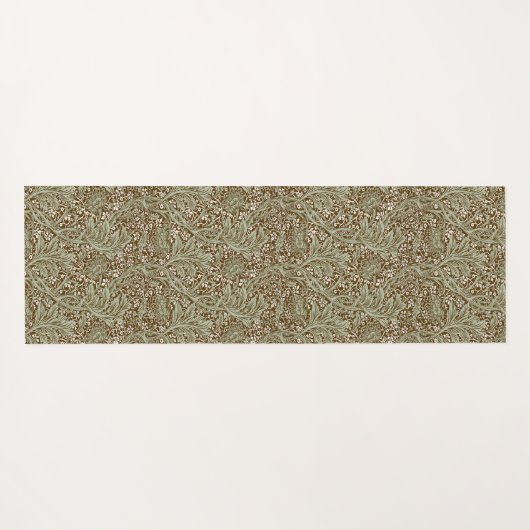 William Morris Arcadia Floral Pattern Classic Yogamat (Achterkant (horizontaal))