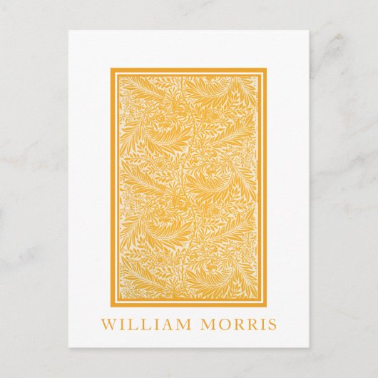 William Morris, Arcadia Geel Bladgroen Briefkaart (Voorkant)