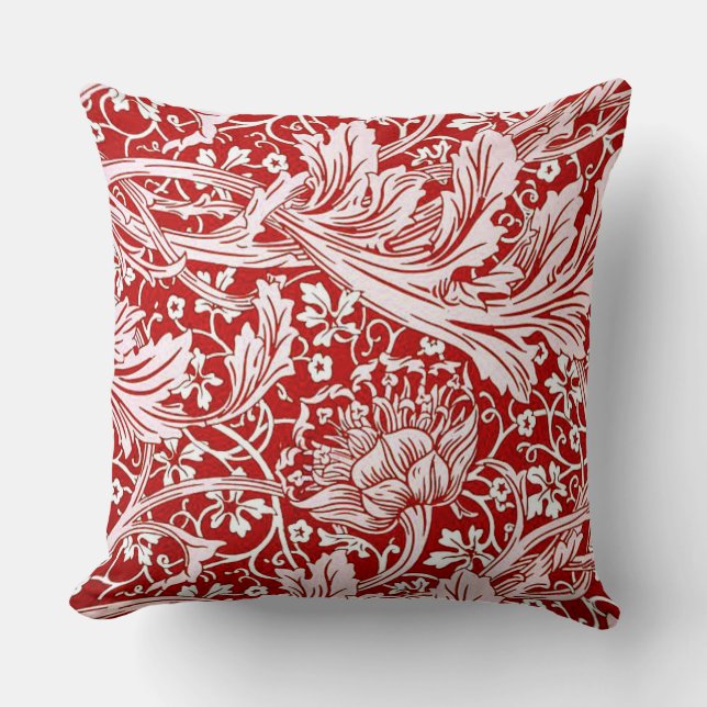 William Morris - Arcadia,  patroon Kussen (Voorkant)