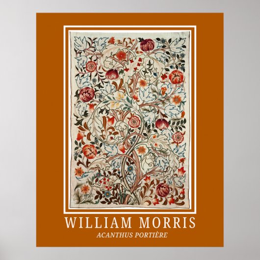 William Morris Art Acanthus Portière Poster (Voorkant)