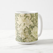 William Morris Art Chrysanthemum Olijfgroene Mok (Voorkant rechts)