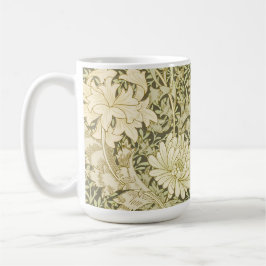 William Morris Art Chrysanthemum Olijfgroene Mok