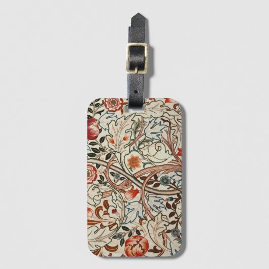 William Morris art design bagagelabel (Voorkant (verticaal))
