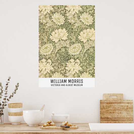 William Morris Art Floral Prints Exhibition Poster (Keuken)