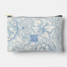 William Morris, Art Nouveau Blauw Acanthus Monogra