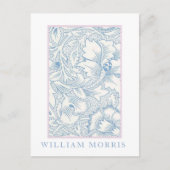 William Morris - Art Nouveau Blauwe Acanthus Briefkaart (Voorkant)