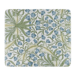 William Morris - Art Nouveau Blauwe Belbloemen Snijplank