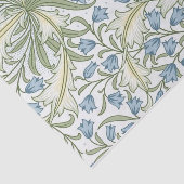 William Morris - Art Nouveau Blauwe Belbloemen Tissuepapier (Detail)