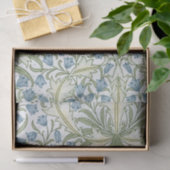 William Morris - Art Nouveau Blauwe Belbloemen Tissuepapier (Geschenk)