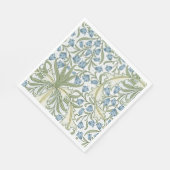 William Morris - Art Nouveau Blauwe Klokjes Servet (Hoek)