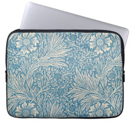 William Morris - Art Nouveau Blue Marigold Laptop Sleeve