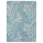 William Morris, Art Nouveau Blue Marigold Monogram Klembord (Achterkant)