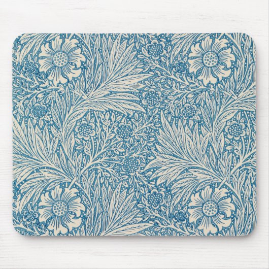 William Morris - Art Nouveau Blue Marigold Muismat (Voorkant)