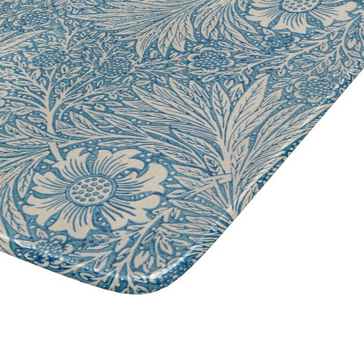 William Morris - Art Nouveau Blue Marigold Snijplank (Hoek)