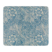 William Morris - Art Nouveau Blue Marigold Snijplank (Voorkant)